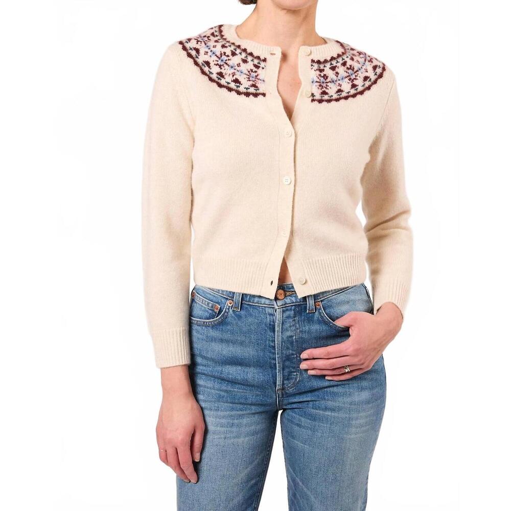 NEW DÔEN olympe cashmere cardigan in cottage